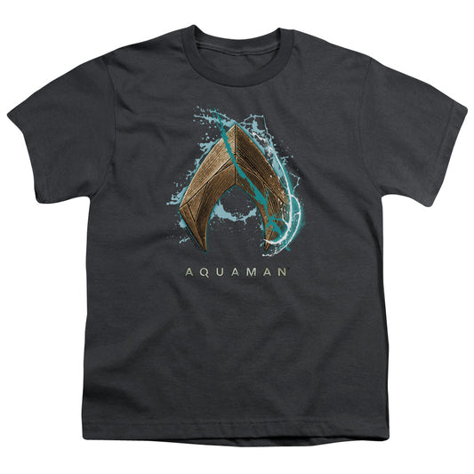 AQUAMAN MOVIE : WATER SHIELD S\S YOUTH 18\1 Charcoal XL