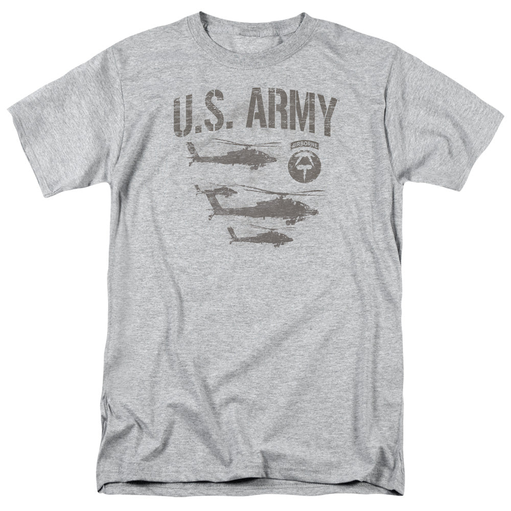 ARMY : AIRBORNE S\S ADULT 18\1 ATHLETIC HEATHER 2X