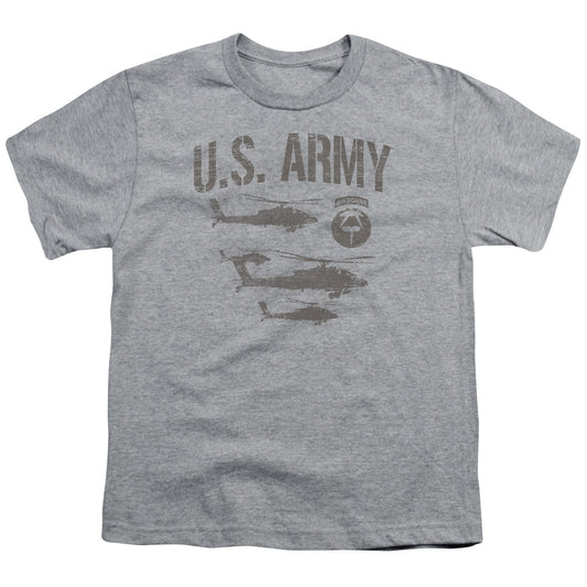 ARMY : AIRBORNE S\S YOUTH 18\1 ATHLETIC HEATHER LG