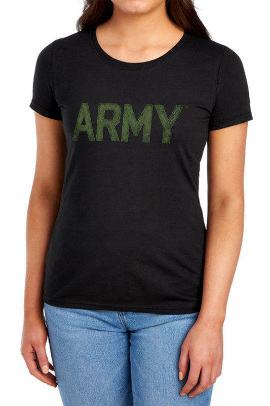 ARMY : TYPE S\S WOMENS TEE Black MD