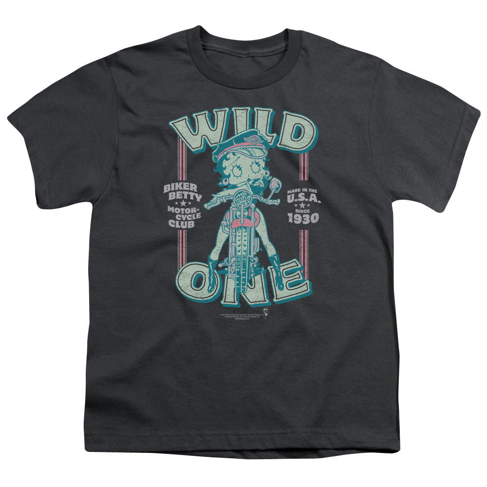 BETTY BOOP : WILD ONE S\S YOUTH 18\1 CHARCOAL XS