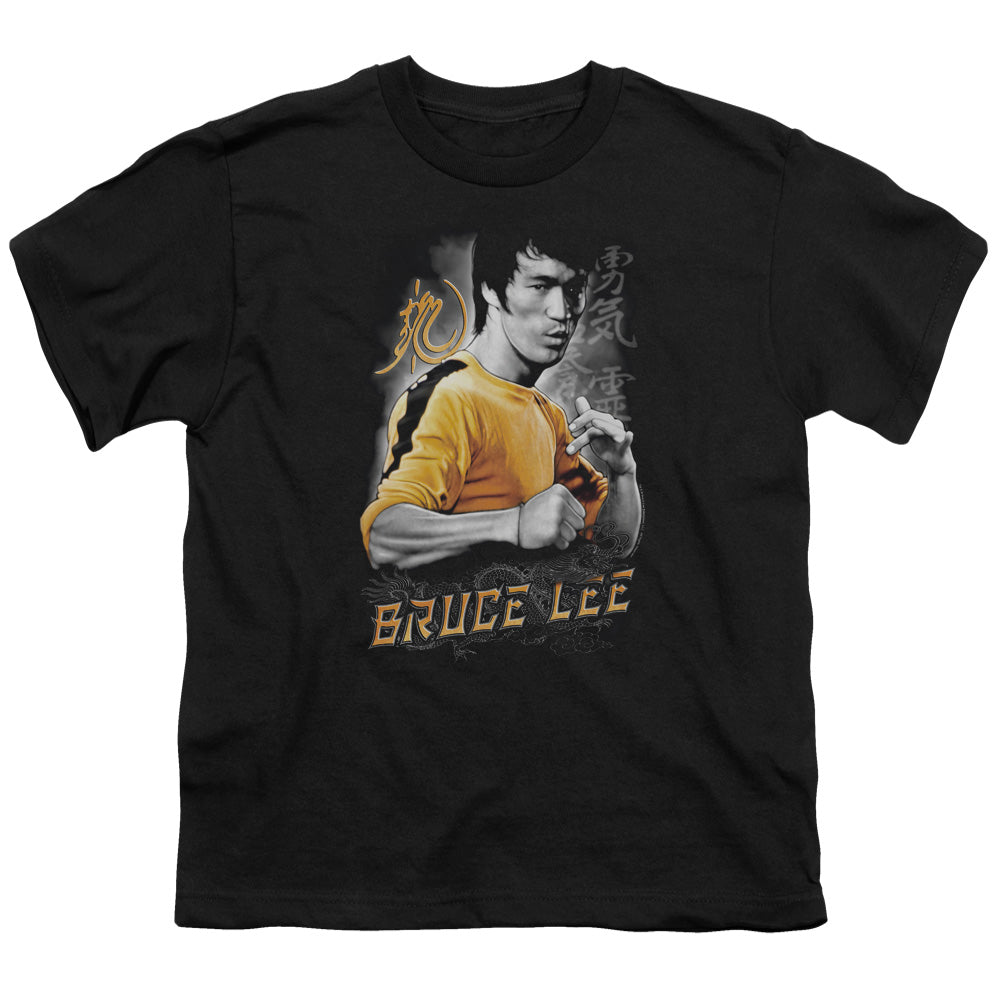 BRUCE LEE : YELLOW DRAGON S\S YOUTH 18\1 BLACK XS