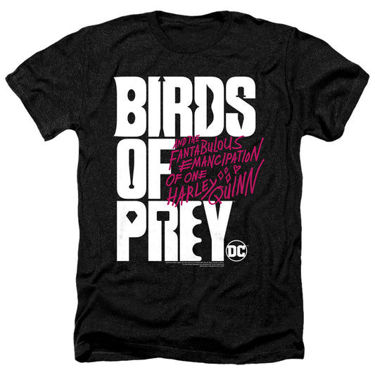 BIRDS OF PREY : BIRDS OF PREY LOGO ADULT HEATHER Black 2X