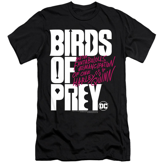 BIRDS OF PREY : BIRDS OF PREY LOGO  PREMIUM CANVAS ADULT SLIM FIT 30\1 Black 2X