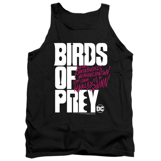 BIRDS OF PREY : BIRDS OF PREY LOGO ADULT TANK Black 2X