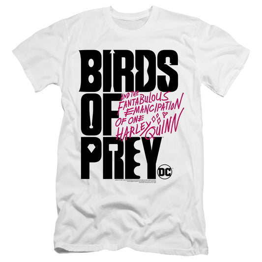 BIRDS OF PREY : BIRDS OF PREY LOGO  PREMIUM CANVAS ADULT SLIM FIT 30\1 White 2X