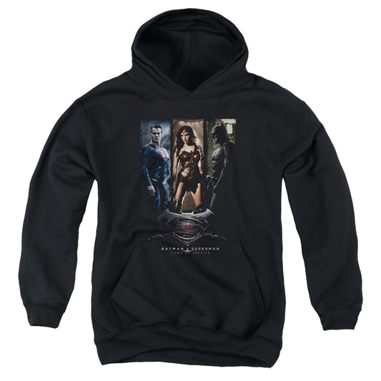 BATMAN VS SUPERMAN : 3 PHASES YOUTH PULL OVER HOODIE Black MD