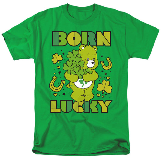 CARE BEARS : BORN LUCKY GOOD LUCK BEAR ST. PATRICK'S DAY S\S ADULT 18\1 Kelly Green MD