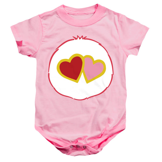 CARE BEARS : LOVE A LOT BELLY INFANT SNAPSUIT Pink MD (12 Mo)