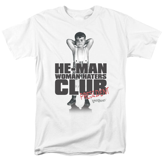 LITTLE RASCALS : CLUB PRESIDENT S\S ADULT 18\1 WHITE SM