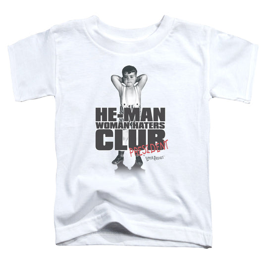 LITTLE RASCALS : CLUB PRESIDENT S\S TODDLER TEE White MD (3T)