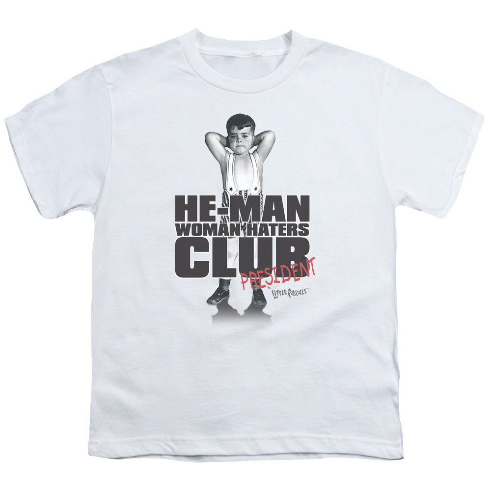 LITTLE RASCALS : CLUB PRESIDENT S\S YOUTH 18\1 WHITE XS