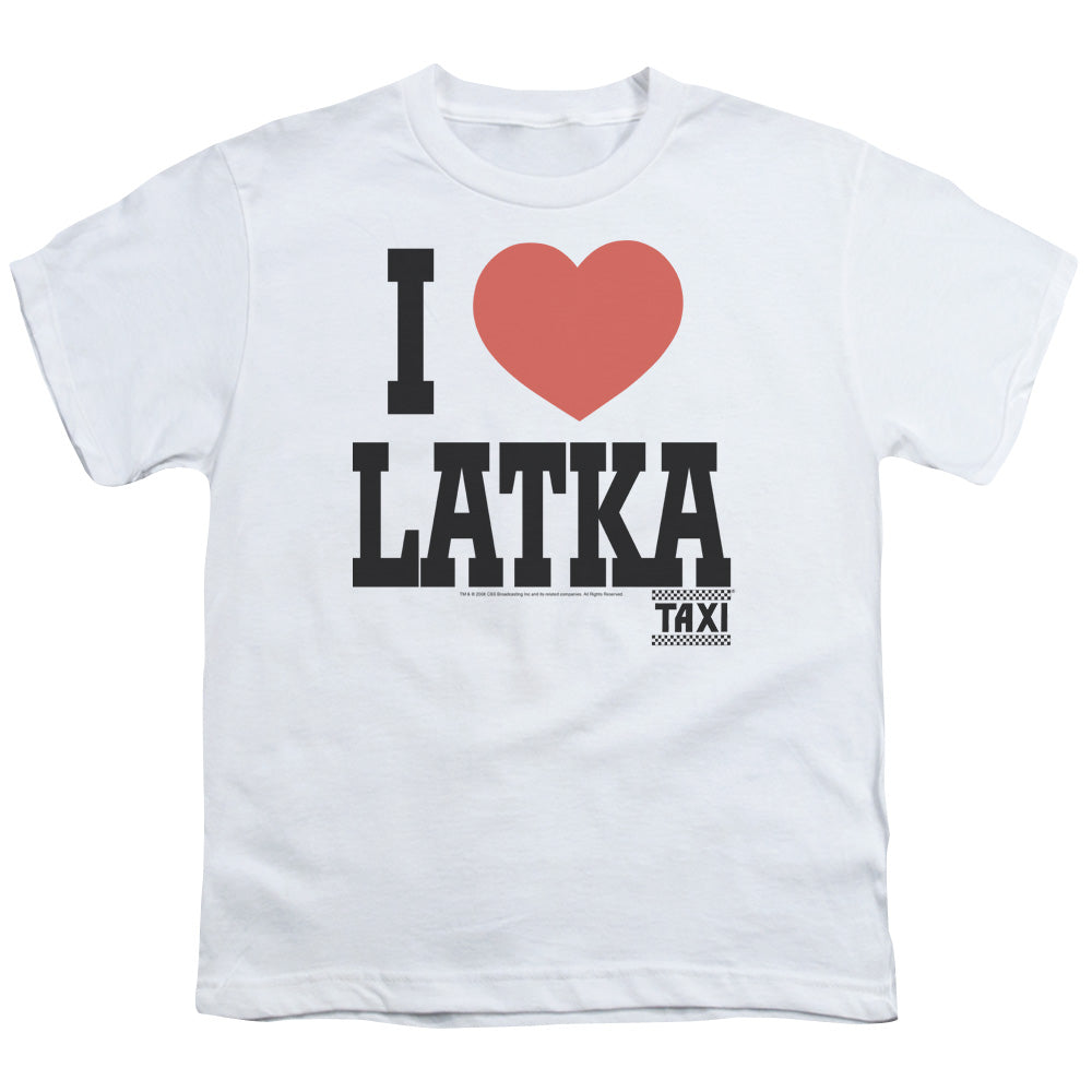 TAXI : I HEART LATKA S\S YOUTH 18\1 WHITE MD