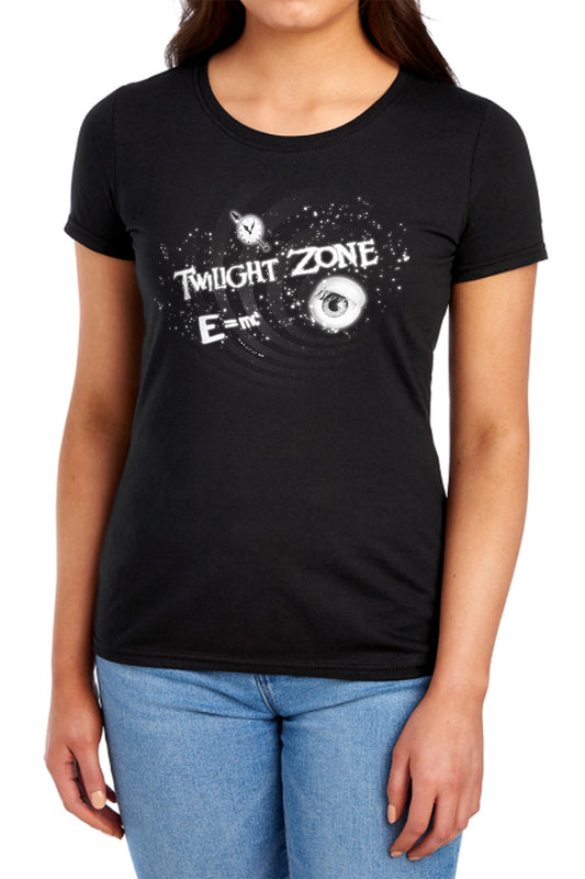 TWILIGHT ZONE : ANOTHER DIMENSION S\S WOMENS TEE BLACK MD