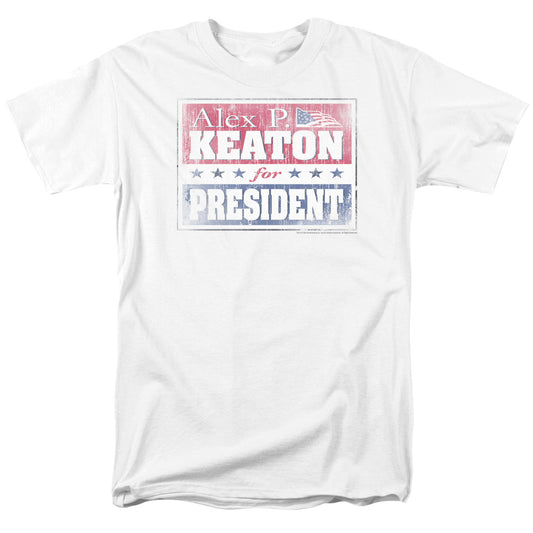 FAMILY TIES : ALEX FOR PRESIDENT S\S ADULT 18\1 WHITE SM