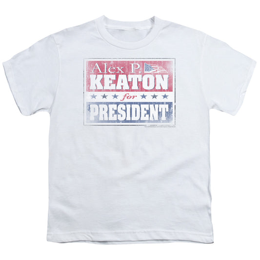FAMILY TIES : ALEX FOR PRESIDENT S\S YOUTH 18\1 WHITE XL