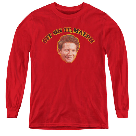 HAPPY DAYS : SIT ON IT MALPH L\S YOUTH RED XL