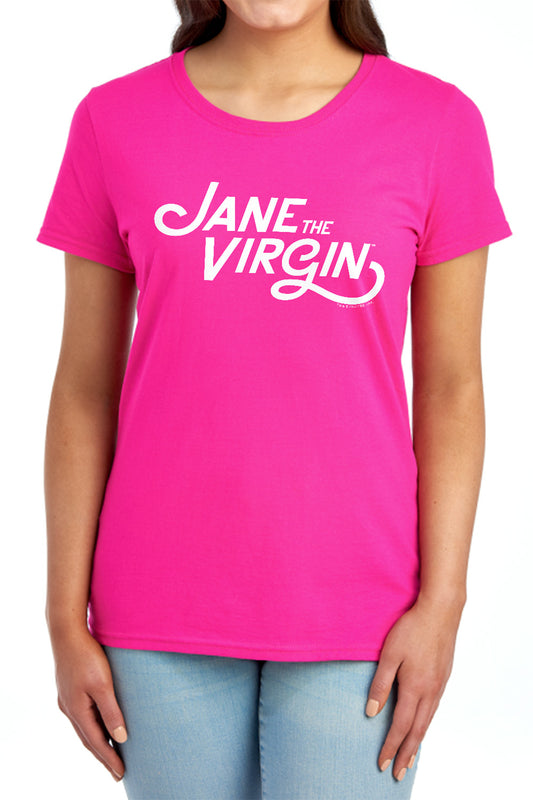 JANE THE VIRGIN : LOGO S\S WOMENS TEE Hot Pink SM