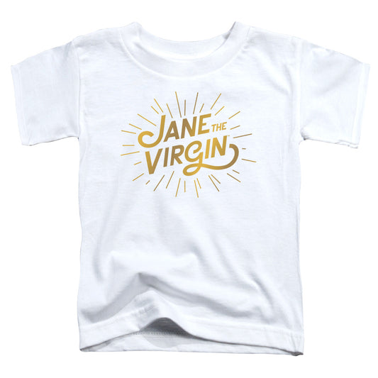 JANE THE VIRGIN : GOLDEN LOGO TODDLER SHORT SLEEVE White XL (5T)