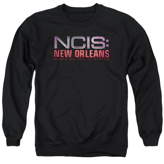 NCIS:NEW ORLEANS : NEON SIGN ADULT CREW NECK SWEATSHIRT BLACK XL