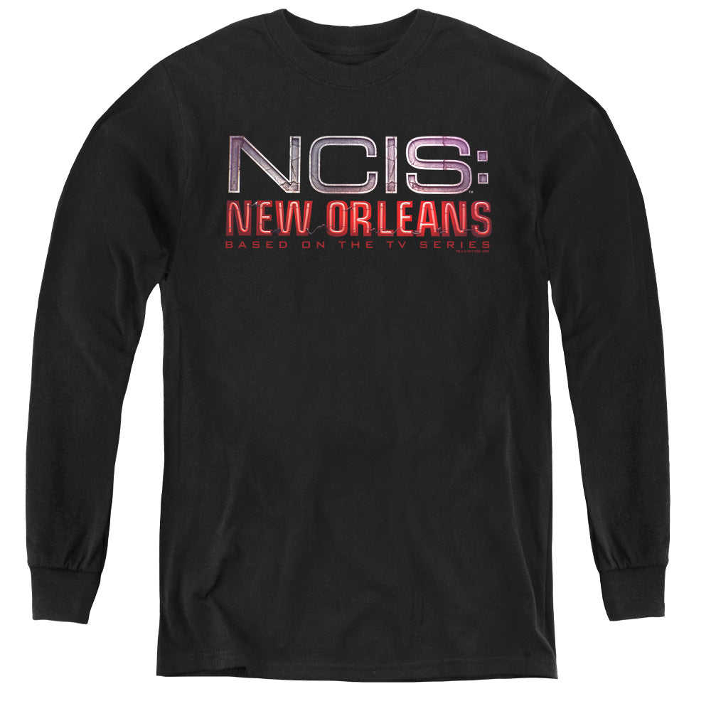 NCIS:NEW ORLEANS : NEON SIGN L\S YOUTH BLACK XL