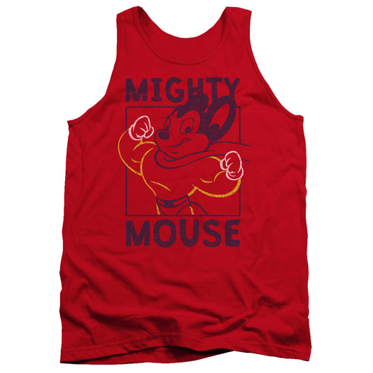 MIGHTY MOUSE : BREAK THE BOX ADULT TANK Red LG