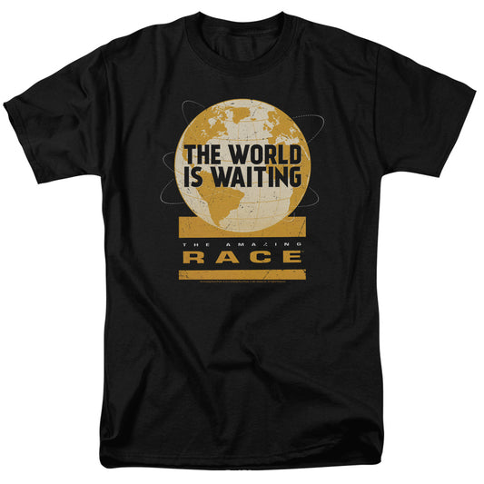 AMAZING RACE : WAITING WORLD S\S ADULT 18\1 Black 2X