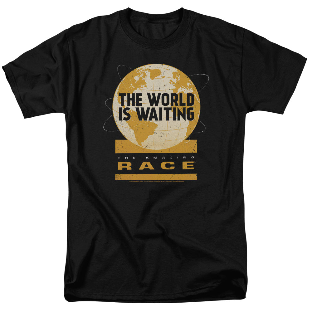 AMAZING RACE : WAITING WORLD S\S ADULT 18\1 Black 2X