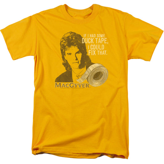 MACGYVER : DUCT TAPE S\S ADULT 18\1 Gold SM