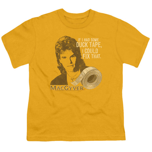 MACGYVER : DUCT TAPE S\S YOUTH 18\1 Gold LG