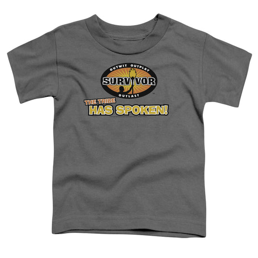 SURVIVOR : TRIBE HAS SPOKEN S\S TODDLER TEE CHARCOAL LG (4T)