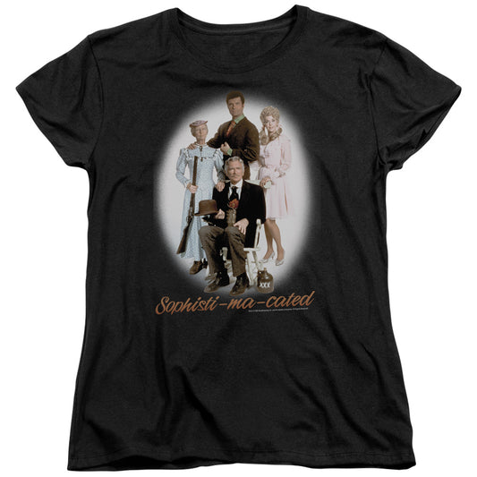 BEVERLY HILLBILLIES : SOPHISTIMACATED S\S WOMENS TEE Black SM