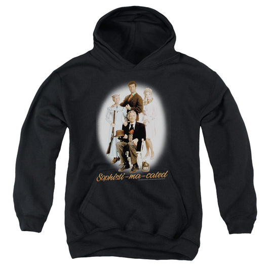 BEVERLY HILLBILLIES : SOPHISTIMACATED YOUTH PULL OVER HOODIE BLACK LG