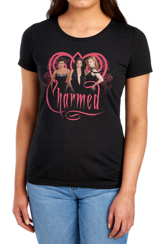 CHARMED : CHARMED GIRLS S\S WOMENS TEE BLACK 2X