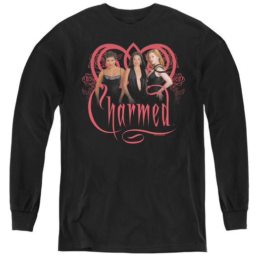 CHARMED : CHARMED GIRLS L\S YOUTH BLACK SM