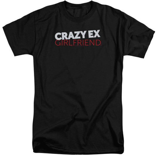 CRAZY EX GIRLFRIEND : CRAZY LOGO ADULT TALL FIT SHORT SLEEVE Black 2X