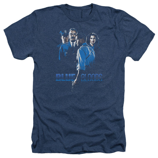 BLUE BLOODS : BLUE INVERTED ADULT HEATHER Navy 2X