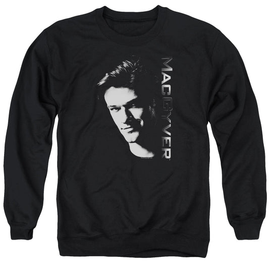 MACGYVER : FACE ADULT CREW SWEAT Black MD