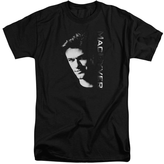 MACGYVER : FACE ADULT TALL FIT SHORT SLEEVE Black 2X