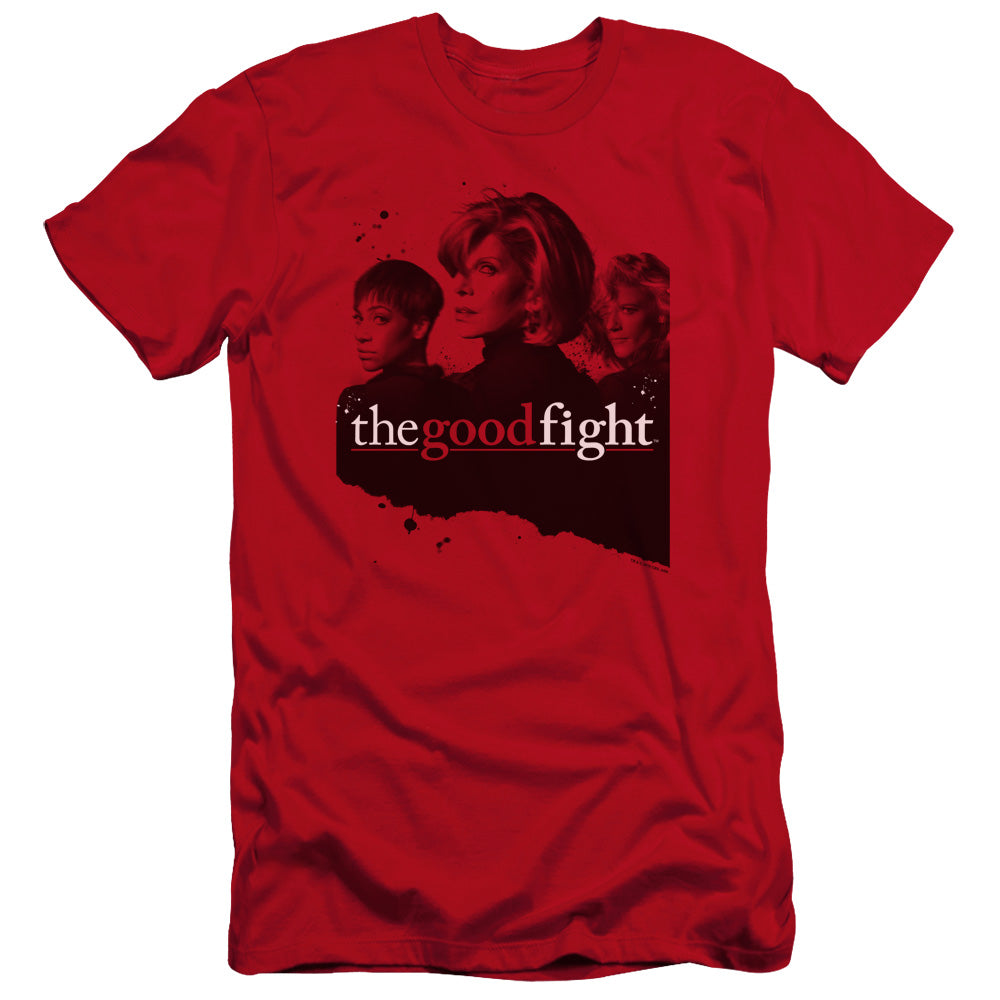 THE GOOD FIGHT : DIANE LUCCA MAIA PREMIUM CANVAS ADULT SLIM FIT 30\1 Red 2X