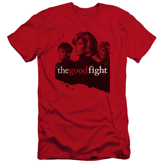 THE GOOD FIGHT : DIANE LUCCA MAIA PREMIUM CANVAS ADULT SLIM FIT 30\1 Red LG