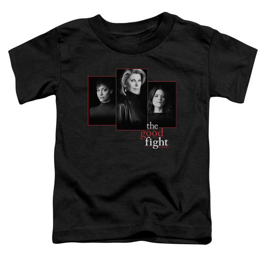 THE GOOD FIGHT : THE GOOD FIGHT CAST S\S TODDLER TEE Black LG (4T)