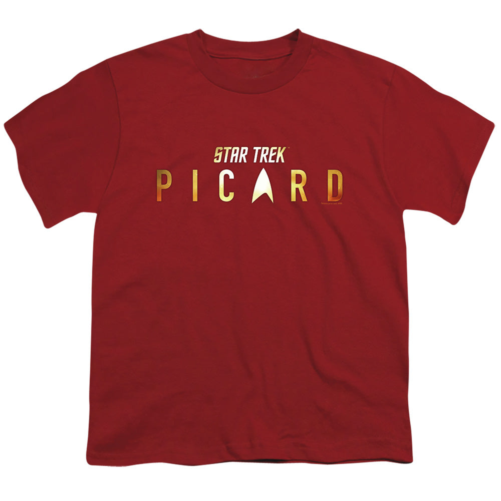 STAR TREK PICARD : PICARD LOGO RENDERED S\S YOUTH 18\1 Cardinal XL