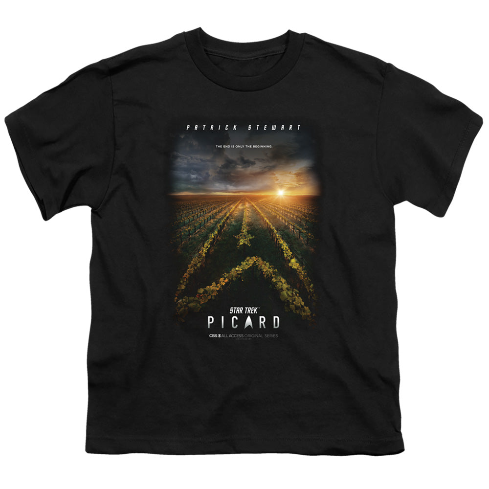 STAR TREK PICARD : PICARD POSTER S\S YOUTH 18\1 Black XL