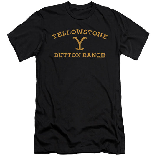 YELLOWSTONE : ARCHED LOGO  PREMIUM CANVAS ADULT SLIM FIT 30\1 Black MD