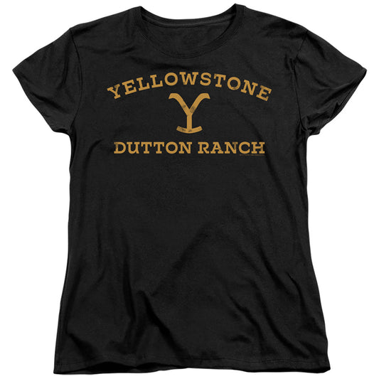 YELLOWSTONE : ARCHED LOGO WOMENS SHORT SLEEVE Black MD