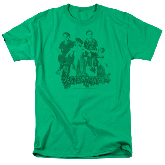 LITTLE RASCALS : THE GANG S\S ADULT 18\1 KELLY GREEN XL