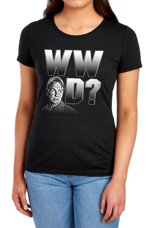 NCIS : WHAT WOULD GIBBS DO S\S WOMENS TEE BLACK MD