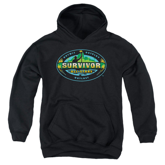 SURVIVOR : ALL STARS YOUTH PULL OVER HOODIE BLACK SM