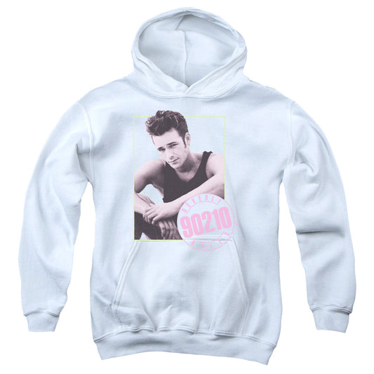 90210 : DYLAN YOUTH PULL-OVER HOODIE WHITE LG